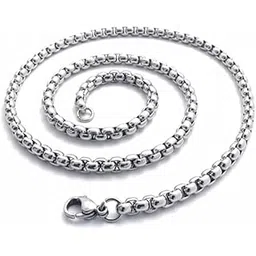 bittrend jewels Men's 2.5mm Stainless Steel Square Rolo Chain - Anti-Tarnish Necklace-picture-36