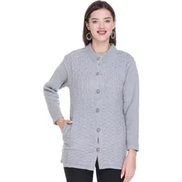 BIWU Women Cable Knit Woollen Cardigan-picture-30