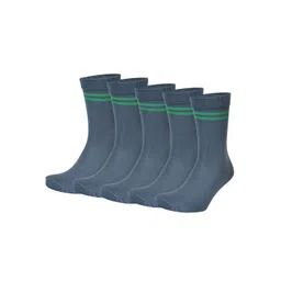 bizala Kids Pack Of 5 Striped Cotton Calf-Length Socks-picture-50