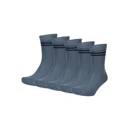 bizala Unisex Kids Pack Of 5 Striped Calf-Length Socks-picture-58