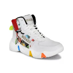 Bizazo Men White Casual Shoes-picture-36