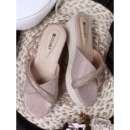 BIZZARO Women Embellished Open Toe Wedge Sandals-picture-37