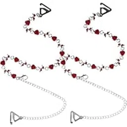 bjac Women's 1 Pair Gorgeous Adjustable Pink Rose Rhinestone Shoulder Bra Strap-picture-11