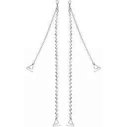 bjac Women's 1 Pair Leaf Gorgeous Adjustable Bra Strap For Women (Metal Black)-picture-26