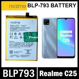 BKN Mobile Battery ForREALME REALME C25 MOBILE PHONE ORIGNAL BATTERY 6000 MAH (BLP793)-picture-40