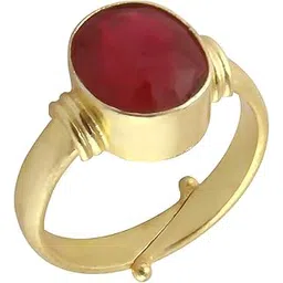 bl fedput 6.25 Ratti 5.47 Carat A+ Quality Burma Ruby Manik Gemstone Ring for Women's and Men's-picture-42