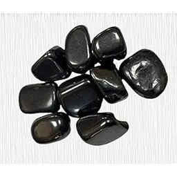 Black Agate Tumble/Pebbles Stone. for Reiki, Crystal, Vastu, Fang Shui Aura, Home Decor, Office Decor, Gifting, Good Luck, showpiece etc. (Black, 400 gm)-picture-11
