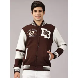 BLACK BUCK Men Embroidered Varsity Jacket-picture-30