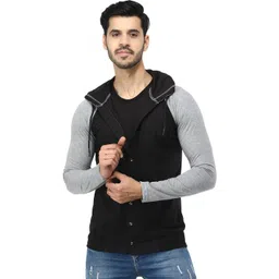 Black Collection Men Colourblocked Cotton Sweatshirt-picture-25