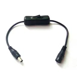 Black DC5.5 mm Male to Female Plug Extension with ON-OFF Switch.-picture-18