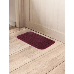 black gold Black Pack of 2 Pink & Black Cotton Anti-Slip Door Mats-picture-25