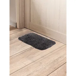 Black gold Pack of 2 Cotton Anti Slip Heavy Duty Entrance Rug Shoes Scraper Doormats image 1