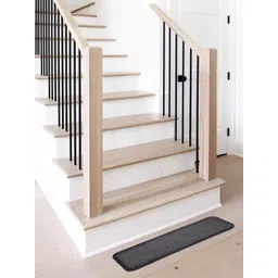 Black gold Pack of 2 Grey & Black Self Design High Water Absorbent Anti Slip Doormat-picture-34