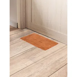 Black gold Pack of 3 Orange Cotton Anti-Skid Reversable Cotton Bathroom Doormat-picture-21