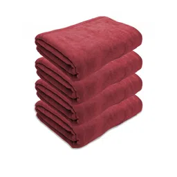 Black gold Unisex Maroon Towel Set-picture-39