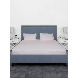 Black gold White Striped 220 TC Cotton King Bedsheet With 2 Pillow Covers-image-23