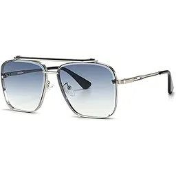 black jones Sunglasses, Fashion Square Pilot Sunglasses, Vintage Metal Gradient Glasses for Men and Women-picture-49