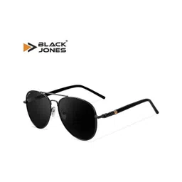 BLACK JONES Unisex Black Lens & Black Aviator Sunglasses with-picture-36
