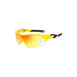 BLACK JONES Unisex Yellow Lens & Black Sports Sunglasses with-picture-23