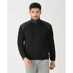 black panther Men Colourblock Zip-Front Jacket -picture-36