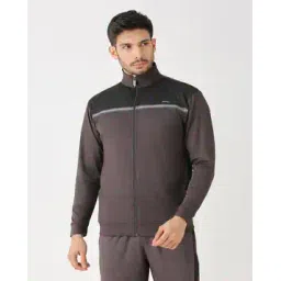 black panther Men Colourblock Zip-Front Jacket -picture-48