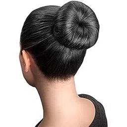 Black Synthetic Hair Hair Donut Bun for women-picture-53