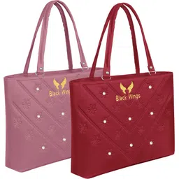 black wings Women Pink, Maroon Shoulder Bag-picture-12
