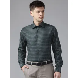 Blackberrys India Slim Fit Checked Pure Cotton Shirt-picture-10