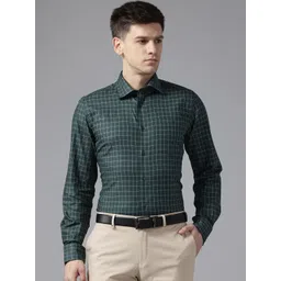 Blackberrys India Slim Fit Checked Pure Cotton Shirt-picture-12