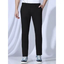 Blackberrys Men B-95 Slim Fit Low-Rise Cotton Trousers-picture-22