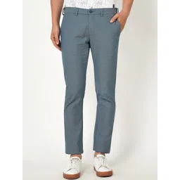 Blackberrys Men Blue Solid B-95 Slim Fit Trousers-picture-27