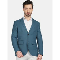 Blackberrys Men Blue Solid Blazer-image-41