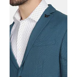 Blackberrys Men Blue Solid Blazer image 2