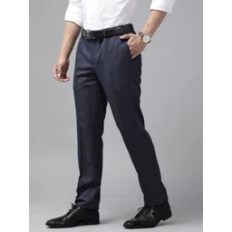 Blackberrys Men Checked B-95 Slim Fit Trousers-picture-30