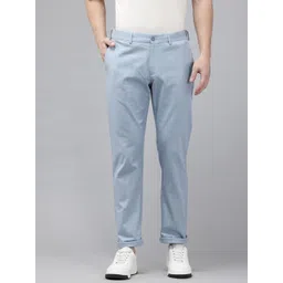 Blackberrys Men Checked Pure Cotton Trousers-picture-13