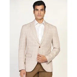 Blackberrys Men Checked Single Breasted Slim-Fit Blazers-picture-23