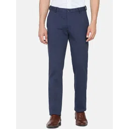 Blackberrys Men Checked Slim Fit Trousers-picture-35