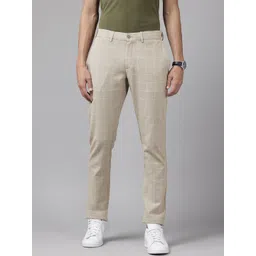 Blackberrys Men Checked Slim Fit Trousers-picture-30