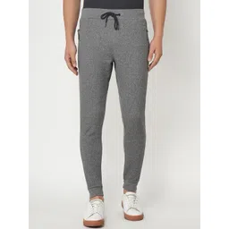 Blackberrys Men Grey-Coloured Solid Slim Fit Joggers-picture-19