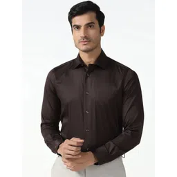 Blackberrys Men India Slim Fit Solid Spread Collar Formal Shirt-picture-38