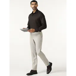 Blackberrys Men India Slim Fit Solid Spread Collar Pure Cotton Formal Shirt-picture-29