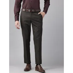 Blackberrys Men Low-Rise Slim Fit Formal Trousers-image-46