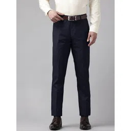 Blackberrys Men Mid Rise Slim Fit Formal Trousers-picture-33