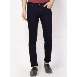 Blackberrys Men Navy Blue Yonk Skinny Fit Low-Rise Jeans-picture-19