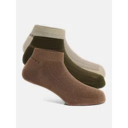 Blackberrys Men Pack Of 3 Patterned Cotton Ankle-Length Socks-picture-13