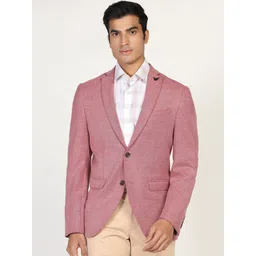 Blackberrys Men Pure Cotton Single-Breasted Slim-Fit Blazers-picture-38