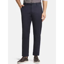 Blackberrys Men Slim Fit Mid Rise Cotton Trousers-picture-11