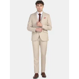 Blackberrys Men Slim-Fit Single-Breasted Three-Piece Formal Suit-picture-16