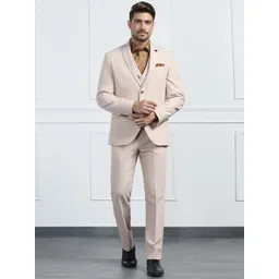 Blackberrys Men Slim-Fit Single-Breasted Three-Piece Formal Suit-picture-27