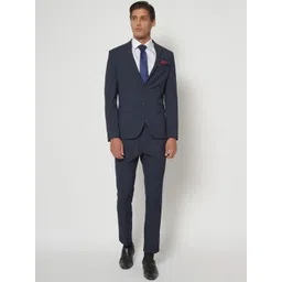 Blackberrys Men Slim-Fit Single-Breasted Three-Piece Formal Suit-picture-15